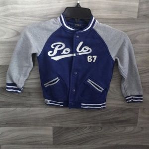 Polo.    Lightweight Terry Baseball Jacket